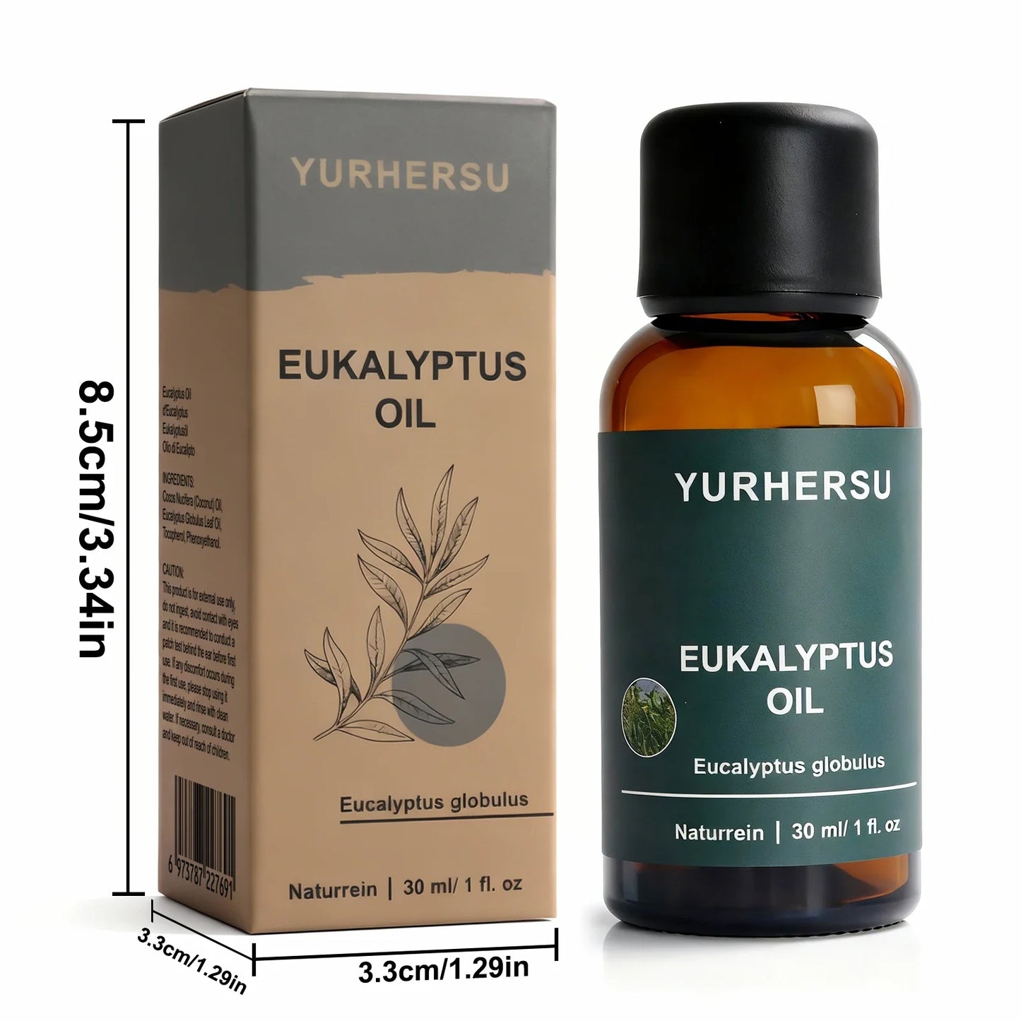 100% Pure Eucalyptus Essential Oil 30ml – Diffuser & Skin Care