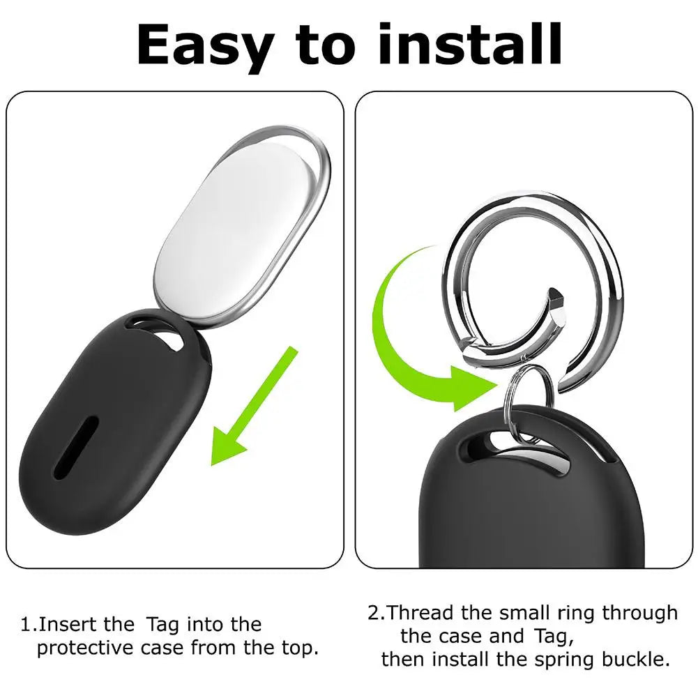 Silicone Case for Xiaomi Tag Smart Tracker with Keychain