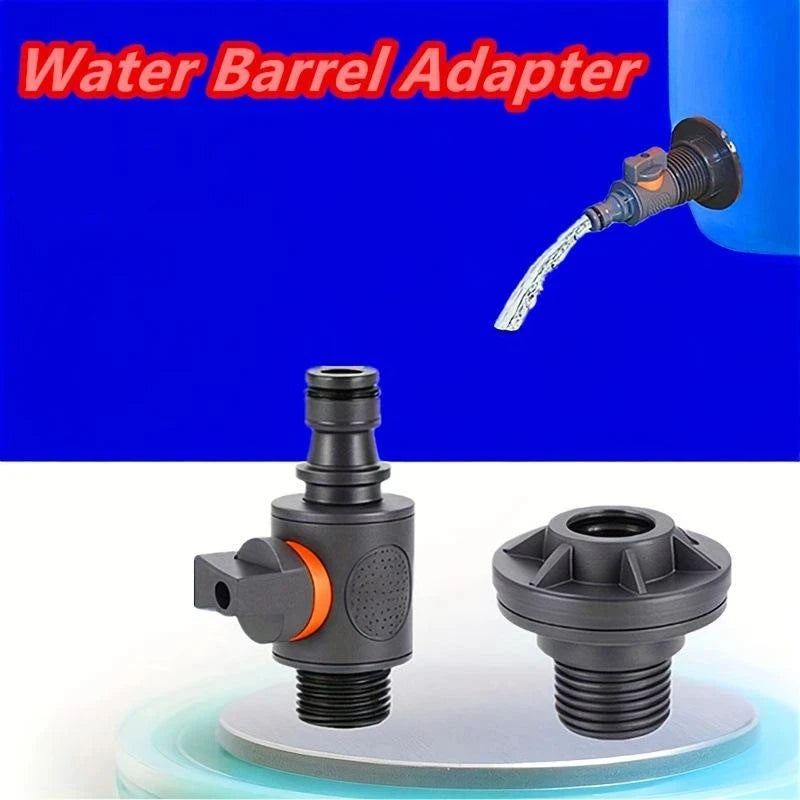 New 1/2 Inch PVC Spigot Rain Faucet Kit For Rain Barrels Aquariums Water Tanks Tubs Pools Garden Hose Fitting Peaceful Pleasures Health and Wellness