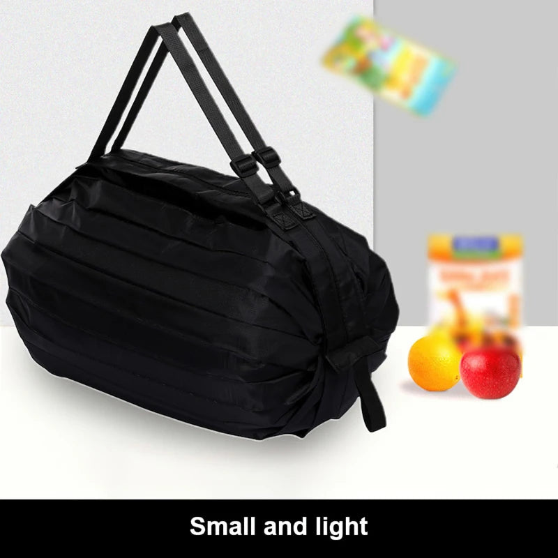 Large Capacity Thickened Shopping Bag Multiple Fashion Foldable Environmentally Friendly One Shoulder Portable Supermarket Bags Peaceful Pleasures Health and Wellness