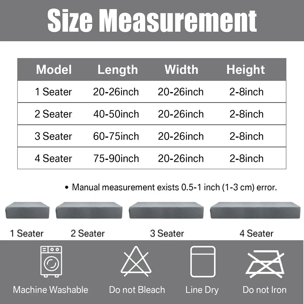 Jacquard Sofa Seat Cushion Slipcover Modern Sofa Cushion Cover Furniture Cushion Cover Chair Cushion Covers Furniture Replacemen Peaceful Pleasures Health and Wellness