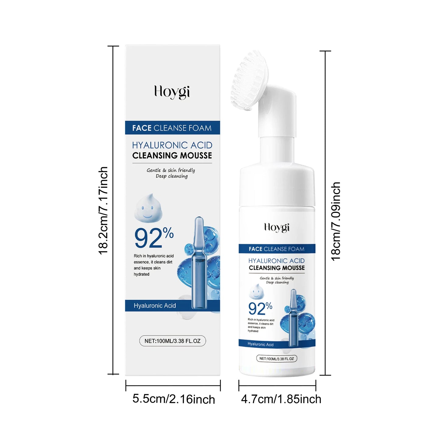 Hyaluronic Acid Cleansing Foam – Oil Control & Brightening Wash
