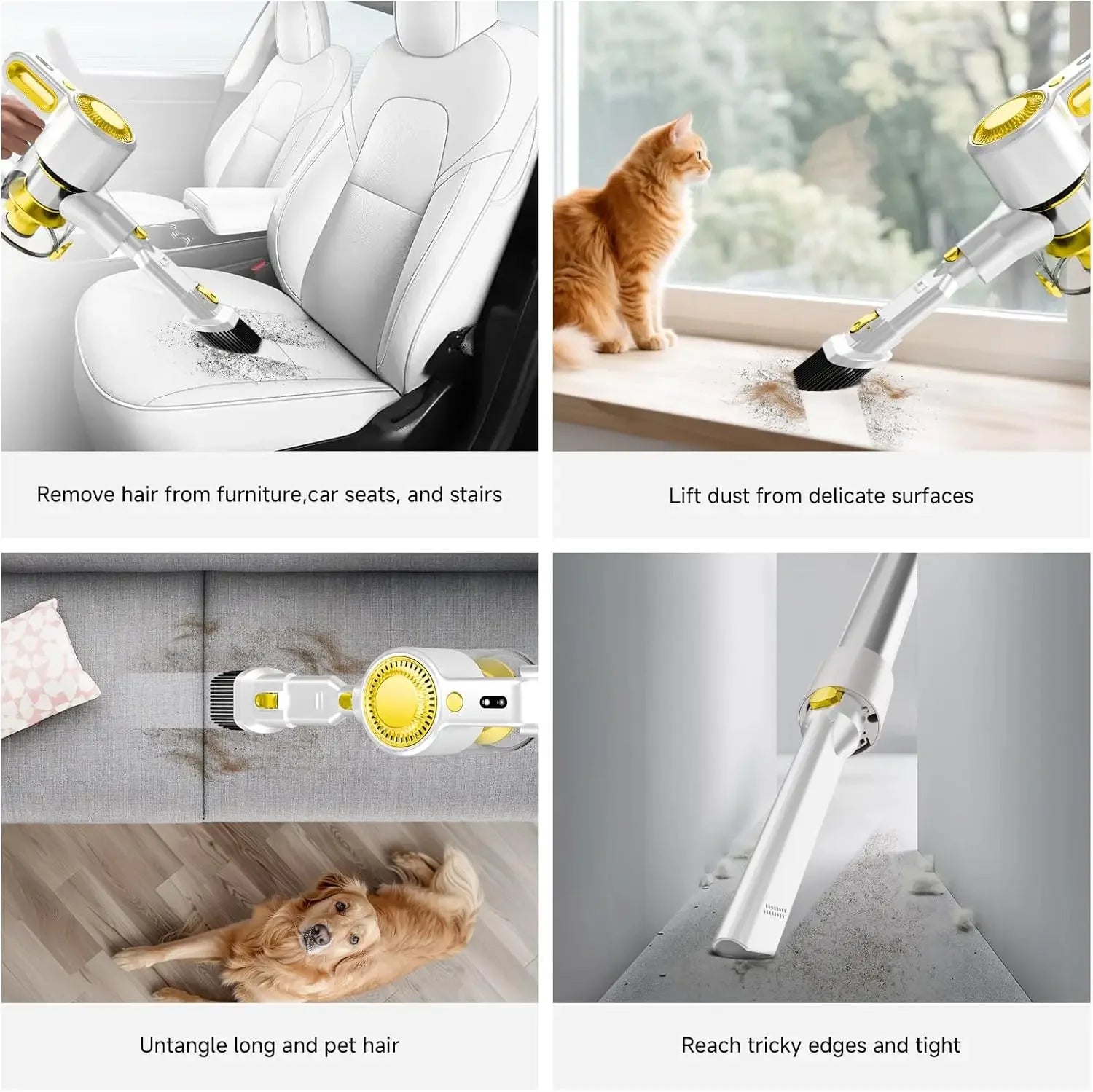 Powerful Cordless Stick Vacuum Cleaner, 6-in-1 Lightweight for Pet Hair and Floors Peaceful Pleasures Health and Wellness