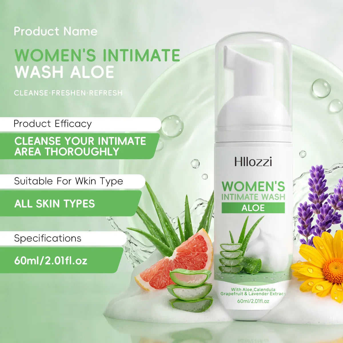 Women's Aloe Intimate Wash – Gentle, Fresh & pH-Balanced