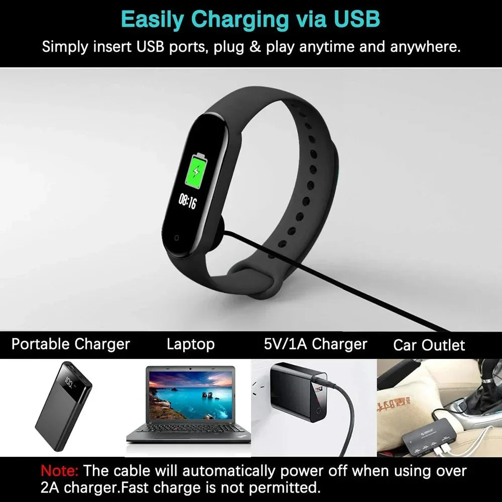 Magnetic USB Charger for Xiaomi Mi Band 9 8 7 6 & Redmi Watch Peaceful Pleasures Health and Wellness