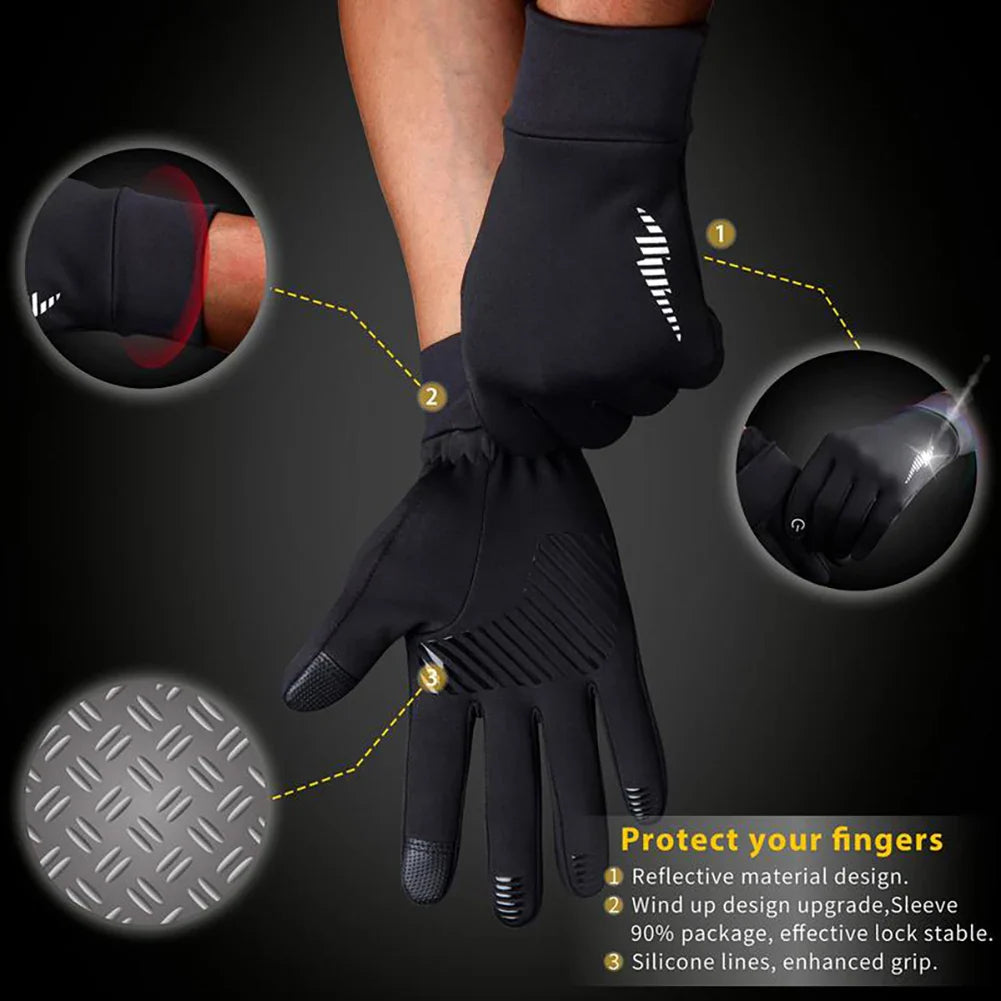 Winter Thermal Touch Screen Gloves – Unisex Anti-Slip