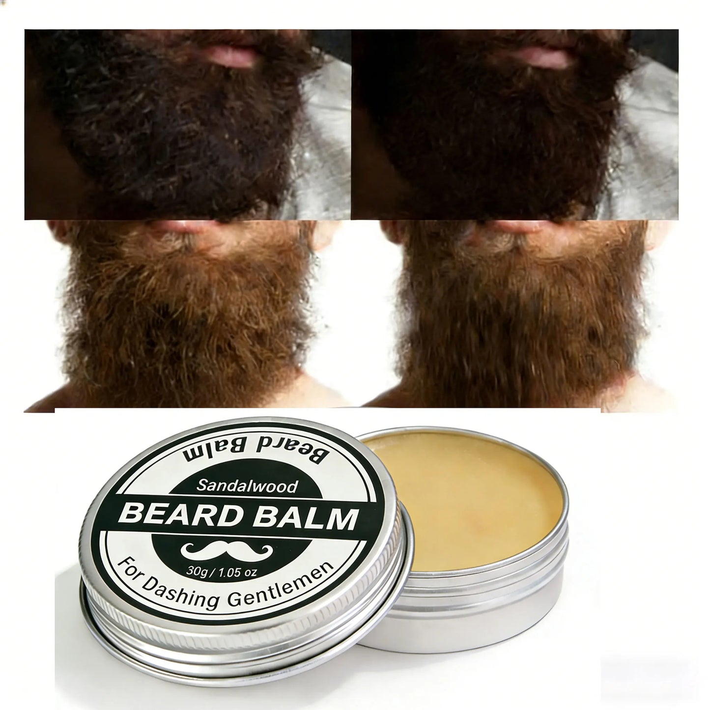 YURHERSU Strong Hold Beard Wax 30g – Matte Finish for Men