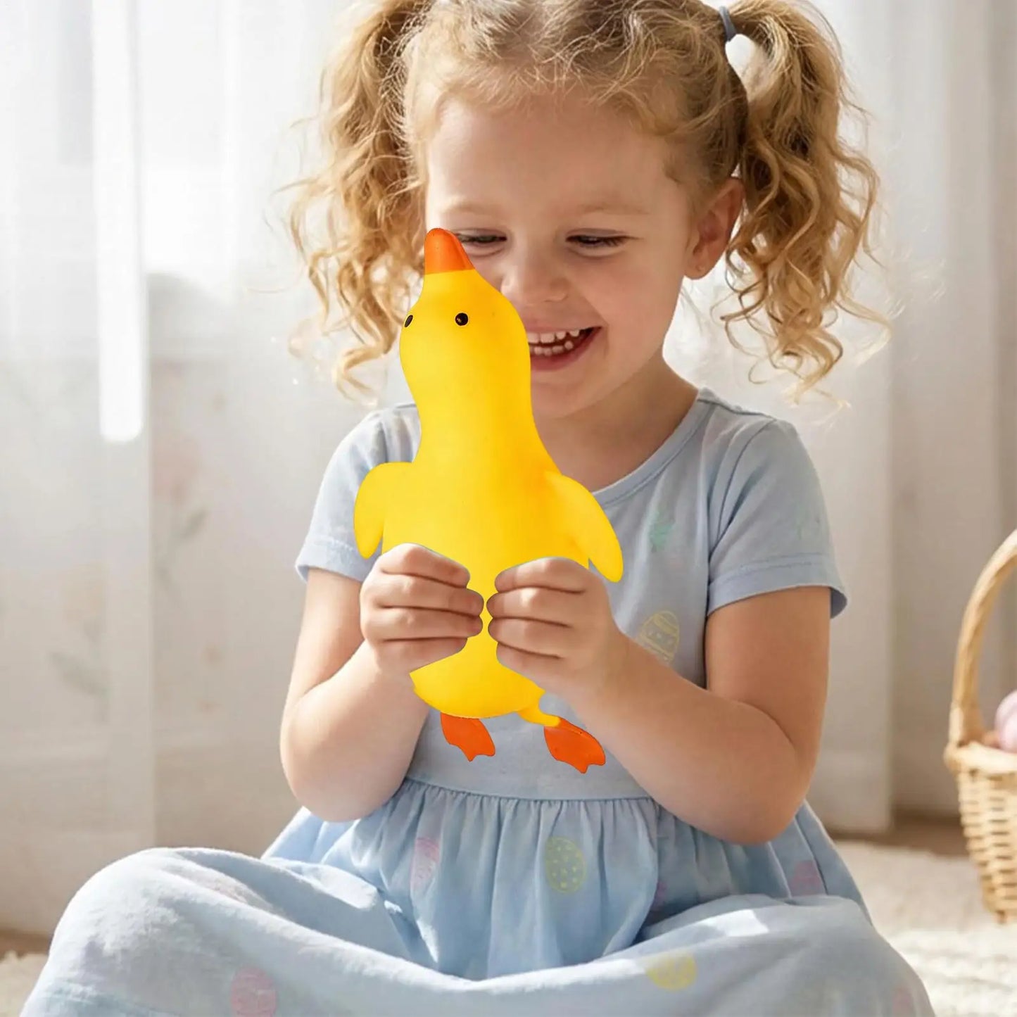 Colorful Duck Squeeze Fidget Toy – Sensory Stretch Toy Gift