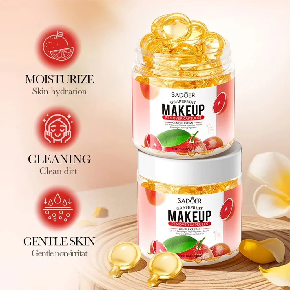 Sadoer Grapefruit Makeup Remover Oil Capsules – 35 x 1ml