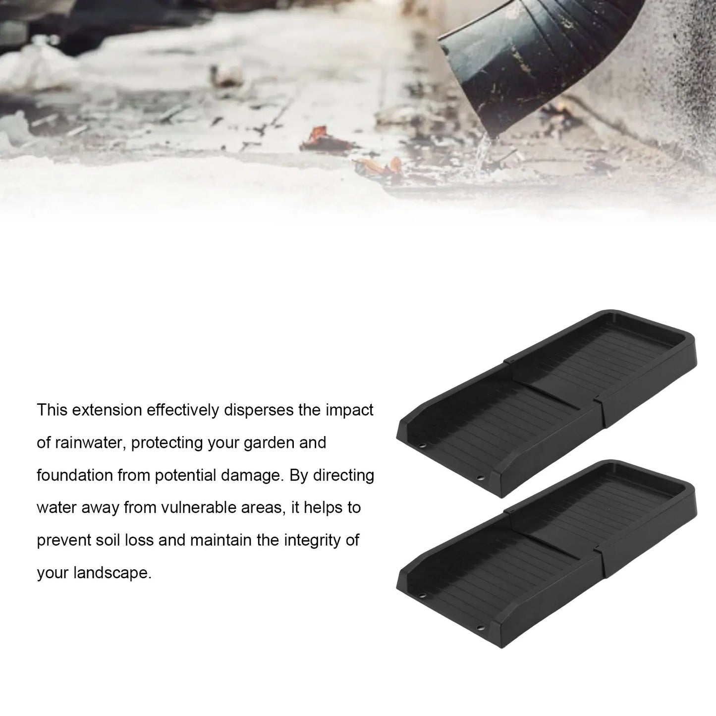 Rain Gutter Downspout Extension Weather Proof PP Downspouts Splash