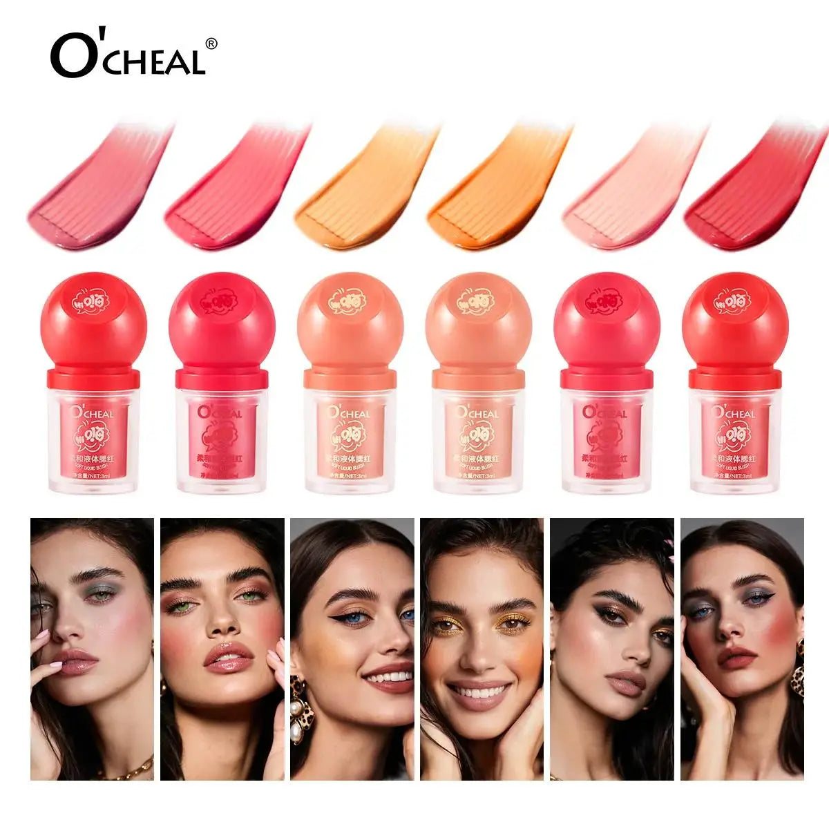 OCHEAL Liquid Blush Stick – Buildable Cream Contour & Glow