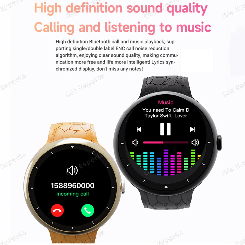7 in 1 Strap Smart Watch Sports Watch Men Women AMOLED Screen GPS Bluetooth Calls Waterproof SmartWatch for Android IOS 2026 New Peaceful Pleasures Health and Wellness