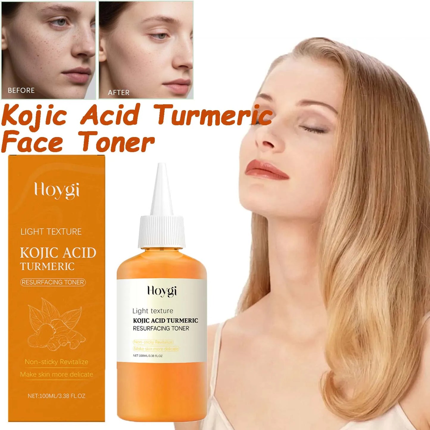 Kojic Acid Turmeric Brightening Toner – Pore Minimizing