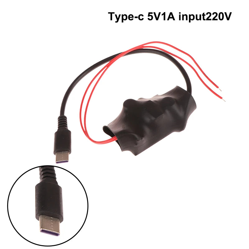 USB Type-C AC to DC 5V Power Supply Transformer | 1A/2A
