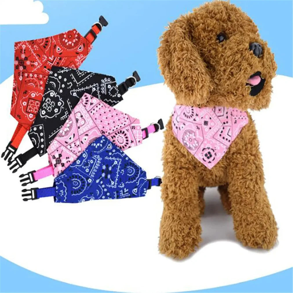 Adjustable Pet Bandana Scarf Collar for Dogs & Cats | S/M/L