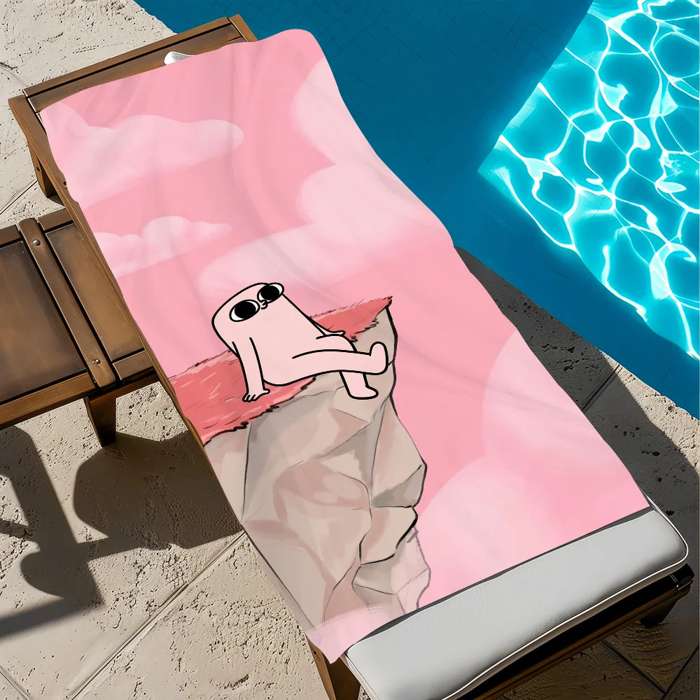 Cartoon Quick-Dry Beach Towel | Soft Pool & Travel Towel
