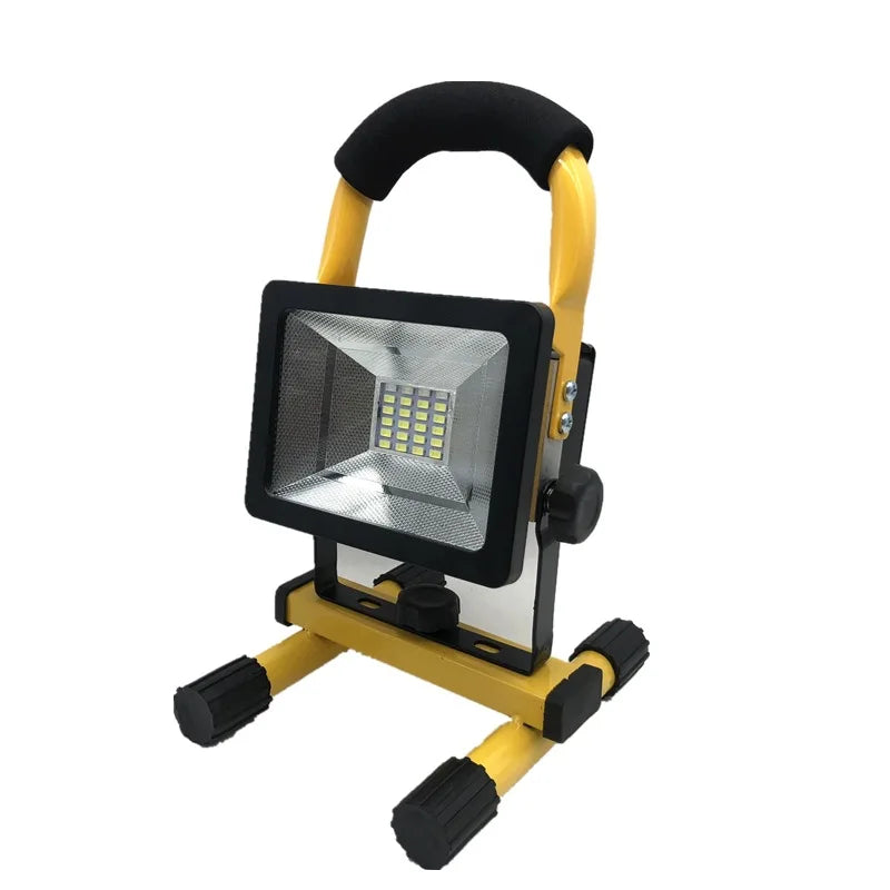 30W Rechargeable LED Floodlight IP65 Portable RGB Work Light