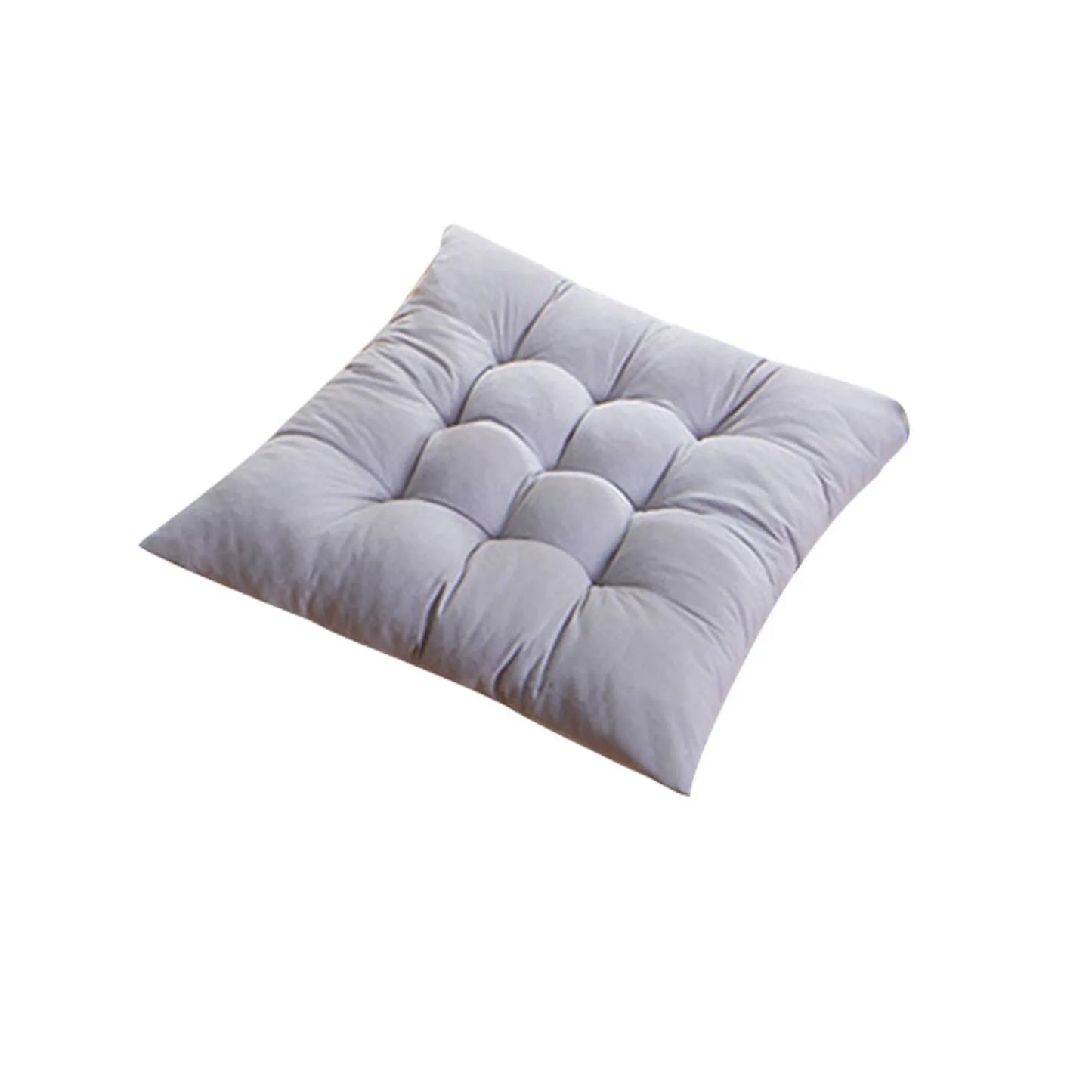 40cm Throw Pillow Chair Fixed Rope Non-Slip Seat Cushion Nap Pillows Home Office Chair Cushion Seat Soft Pad Pillow Sofa Cushion Peaceful Pleasures Health and Wellness Light Gray