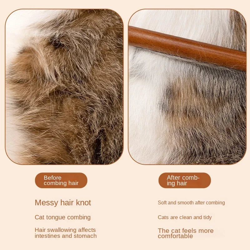 Cats Brush Things for Cats Removes Hair Pet Grooming Fine Tooth Comb Accessories Flea Artifact Products Pets Home Garden Scraper Peaceful Pleasures Health and Wellness