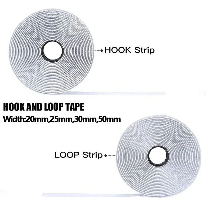 1-25M Velcros Self-Adhesive Hook And Loop Tape Fastener House Diy Magic Tap Auto Adhesive Strong Glue Stickers Sticker Strap Peaceful Pleasures Health and Wellness