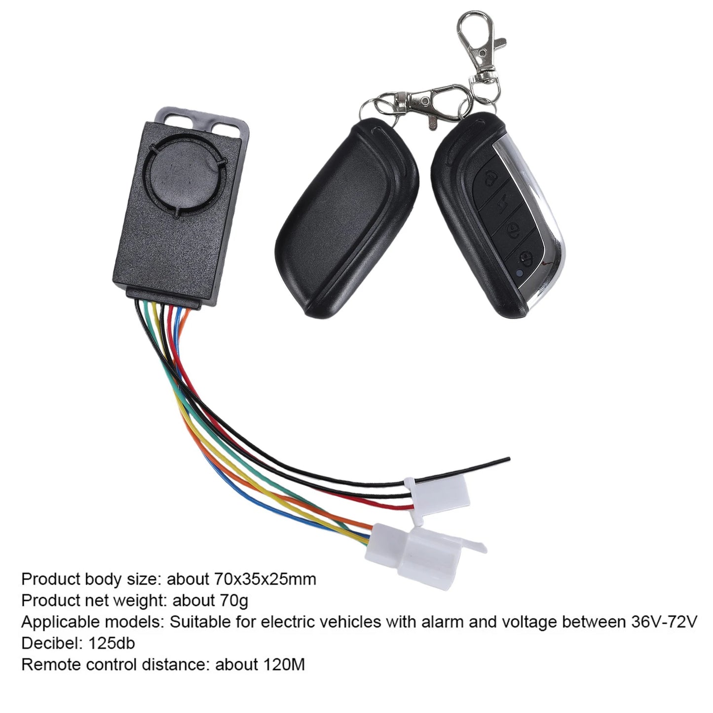 Anti-Theft E-bike Alarm System Electric Scooter Remote Control Alert for Cycling Vehicle Accessories Peaceful Pleasures Health and Wellness