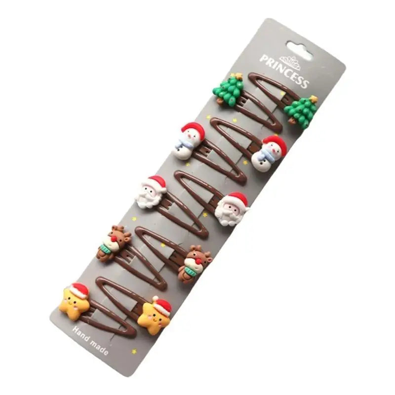 Christmas Hair Clips for Girls – Holiday Barrette Set 8–10pc