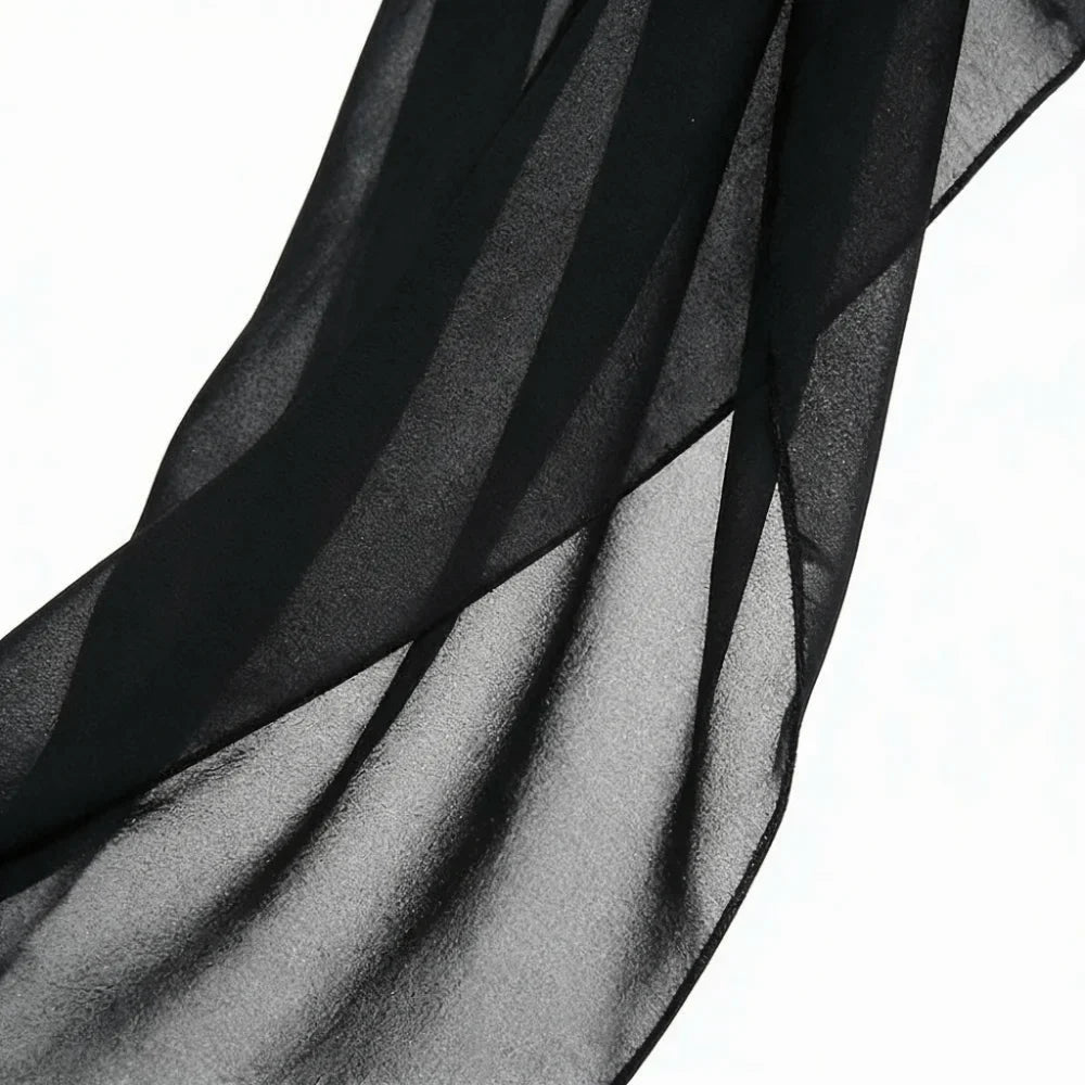 Women's Sheer Beach Coverup Skirt – Asymmetrical Mini Wrap