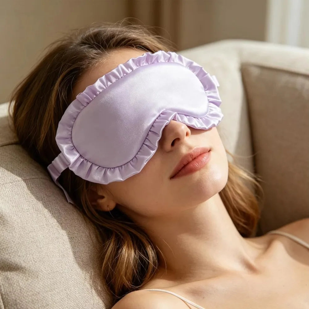 Silk Sleep Mask – 100% Blackout, Zero Eye Pressure, Soft