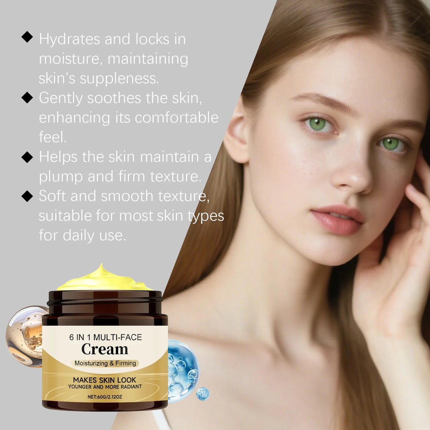 6-in-1 Daily Moisturizing Face Cream – Light & Non-Sticky