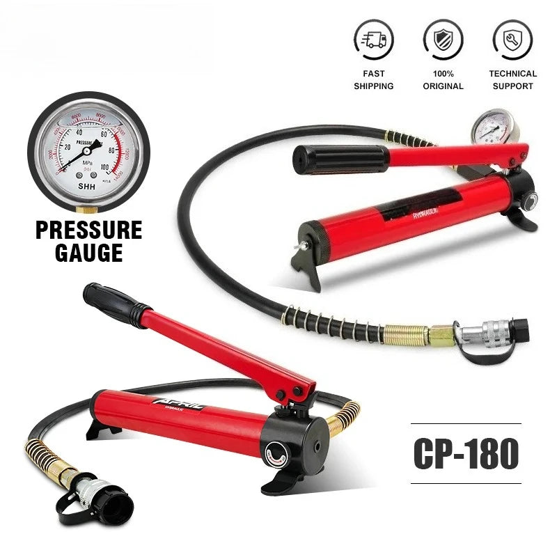 High Pressure Hydraulic Hand Pump CP-180 Manual Hydraulic Pressure Pump Peaceful Pleasures Health and Wellness