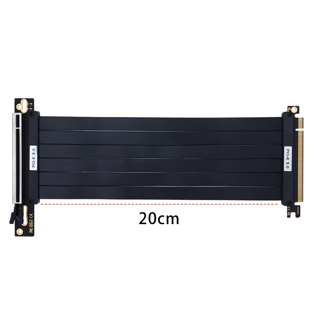 PCI-E3.0 PCI-E4.0 16X PCI-e Extension Cable Flexible Cable 90° 180° Riser Cable 20/25/30/35cm High Speed Extension Port Adapter Peaceful Pleasures Health and Wellness