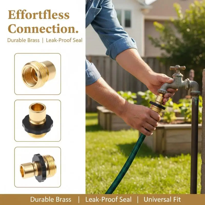 3/4" Aluminum Quick Connect Garden Hose Fitting | Leak-Free