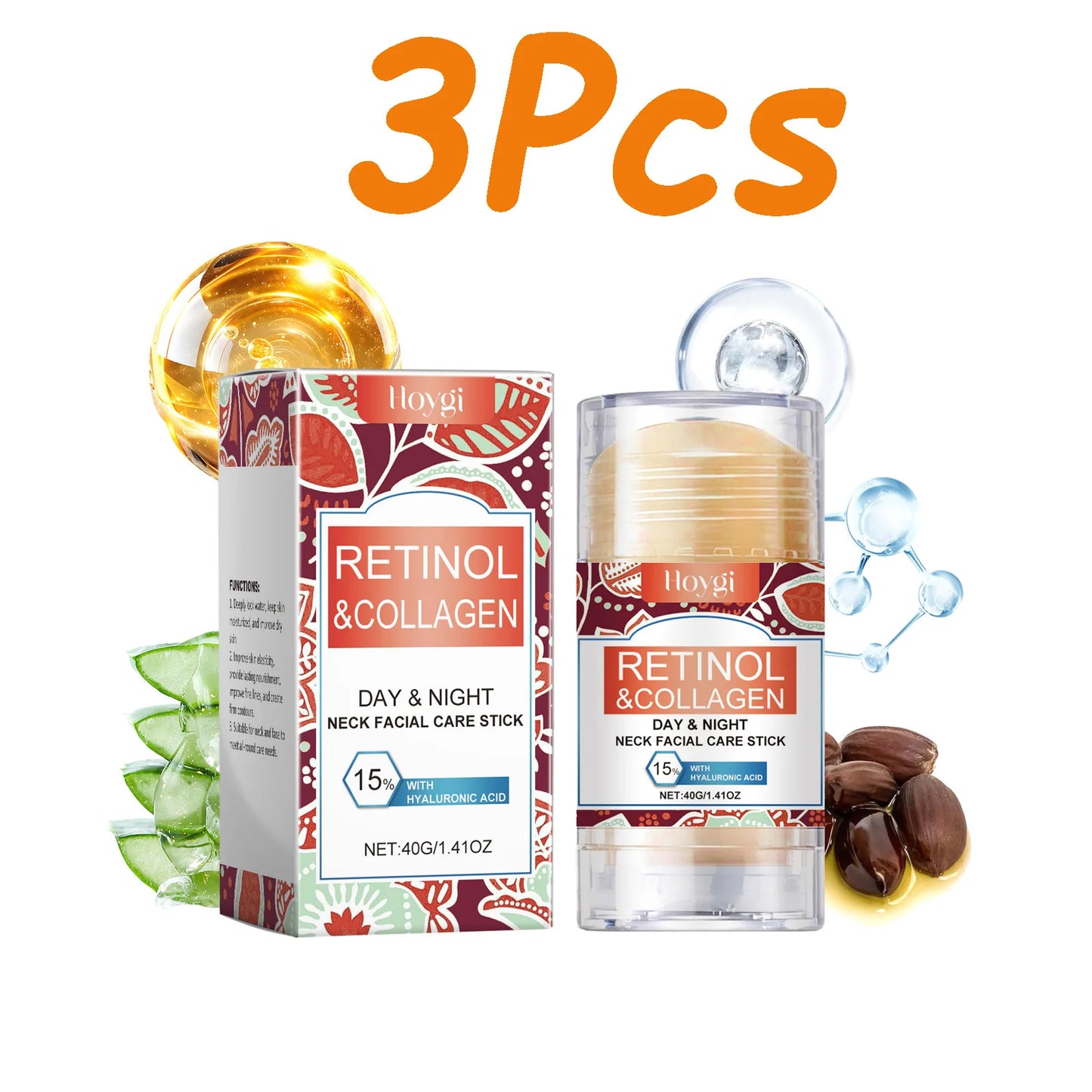 Retinol & Collagen Neck Firming Cream Stick – Anti-Wrinkle