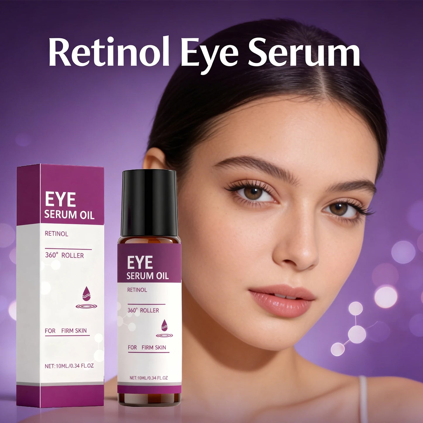 Retinol Eye Serum Anti Dark Circle Firming Lifting Skin Remove Eye Bag Eye Contour Moisturizing Essence Smoothing Eye Care 10ml Peaceful Pleasures Health and Wellness