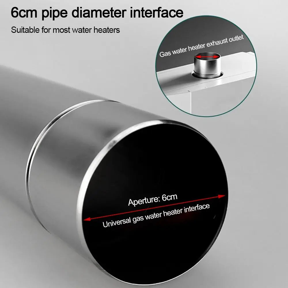 Stainless Steel Flue Extension Pipe 6cm | Camping Chimney Tube