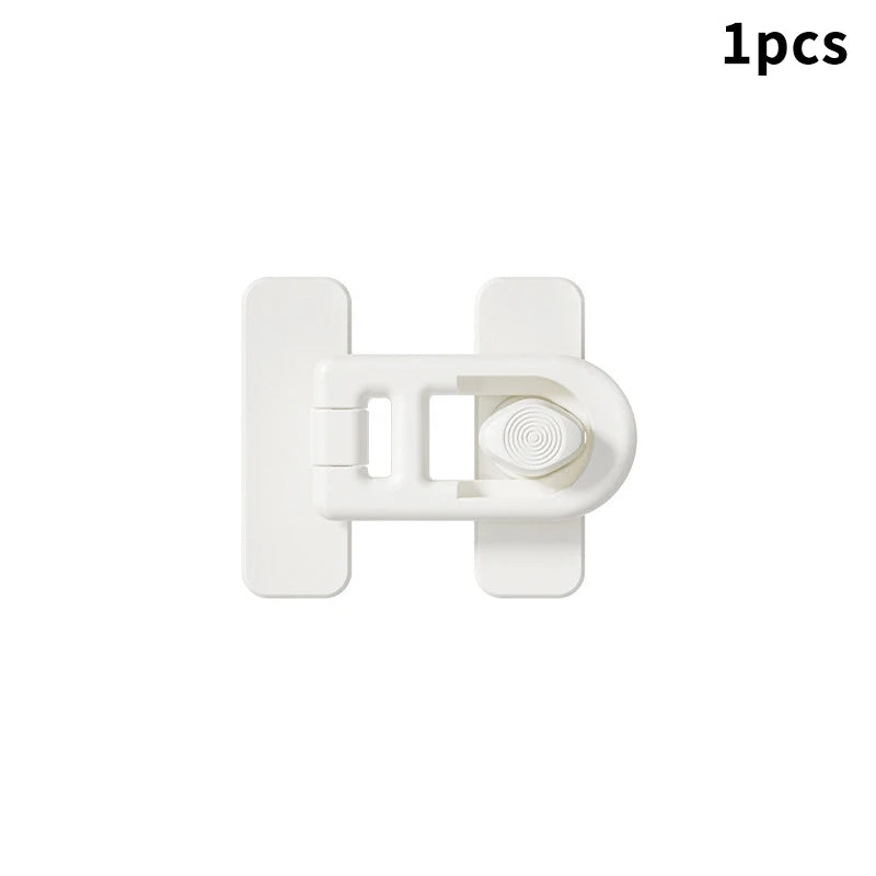 New 1pc Multifunction Useful Refrigerator Door Latch New Plastic Baby Safety Lock Kids Security Protection Cabinet Drawer Lock Peaceful Pleasures Health and Wellness A2