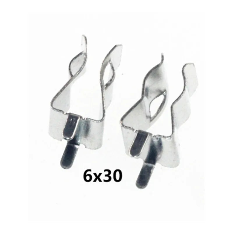 50Pcs 5*20mm 6*30mm The fuse clip Fuse holder Fuse clip 5X20MM Insurance header Copper clamp Peaceful Pleasures Health and Wellness