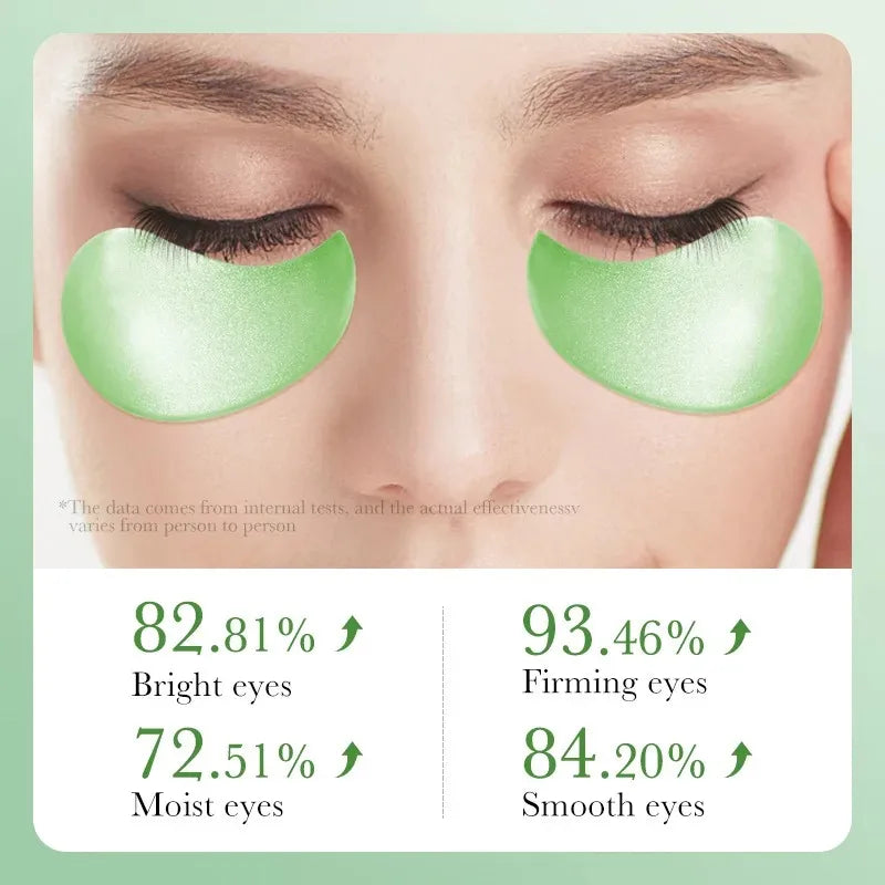 60pcs Aloe Vera Collagen Eye Mask Anti Dark Circles Eyes Bags Moisturizing Anti-Wrinkles Eye Patches Eyes Skin Care Products Peaceful Pleasures Health and Wellness