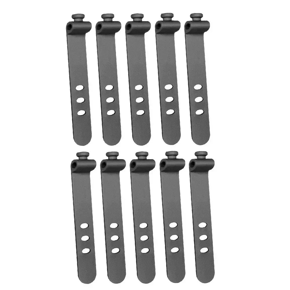 Silicone Cable Management Ties – Wire Organizer Kit 1/5/10 Pcs
