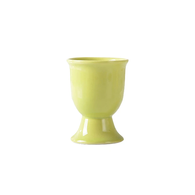 Ceramic Egg Cup Holder Candy Color – Breakfast Serving Cup