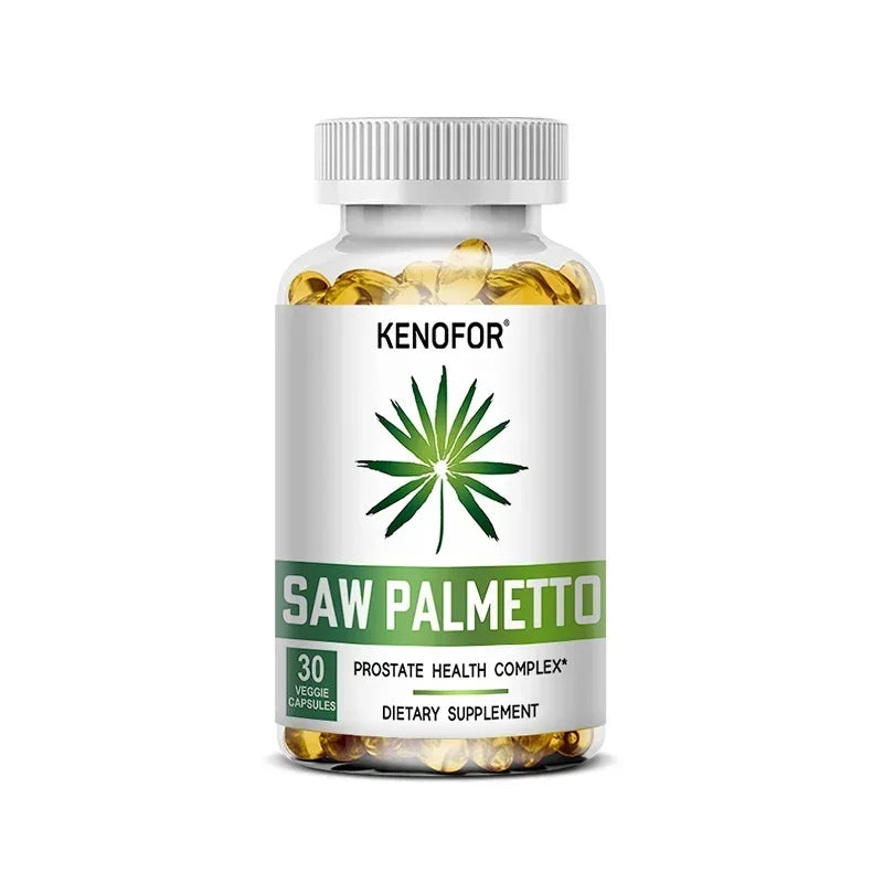 Saw Palmetto Extract, Prostate Health Supplement, Hair Growth Support To Help Maintain Normal Urination Frequency Vegan Capsules Peaceful Pleasures Health and Wellness 30 count-1 bottle