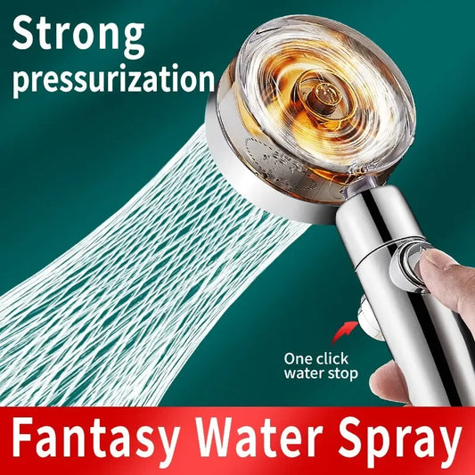 High-Pressure Water-Saving Handheld Shower Head | Chrome Handheld Shower Head Oasis Select