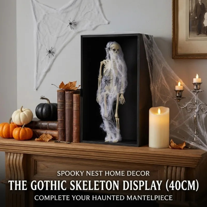 40cm Movable Skeleton Halloween Decoration – Hang or Stand
