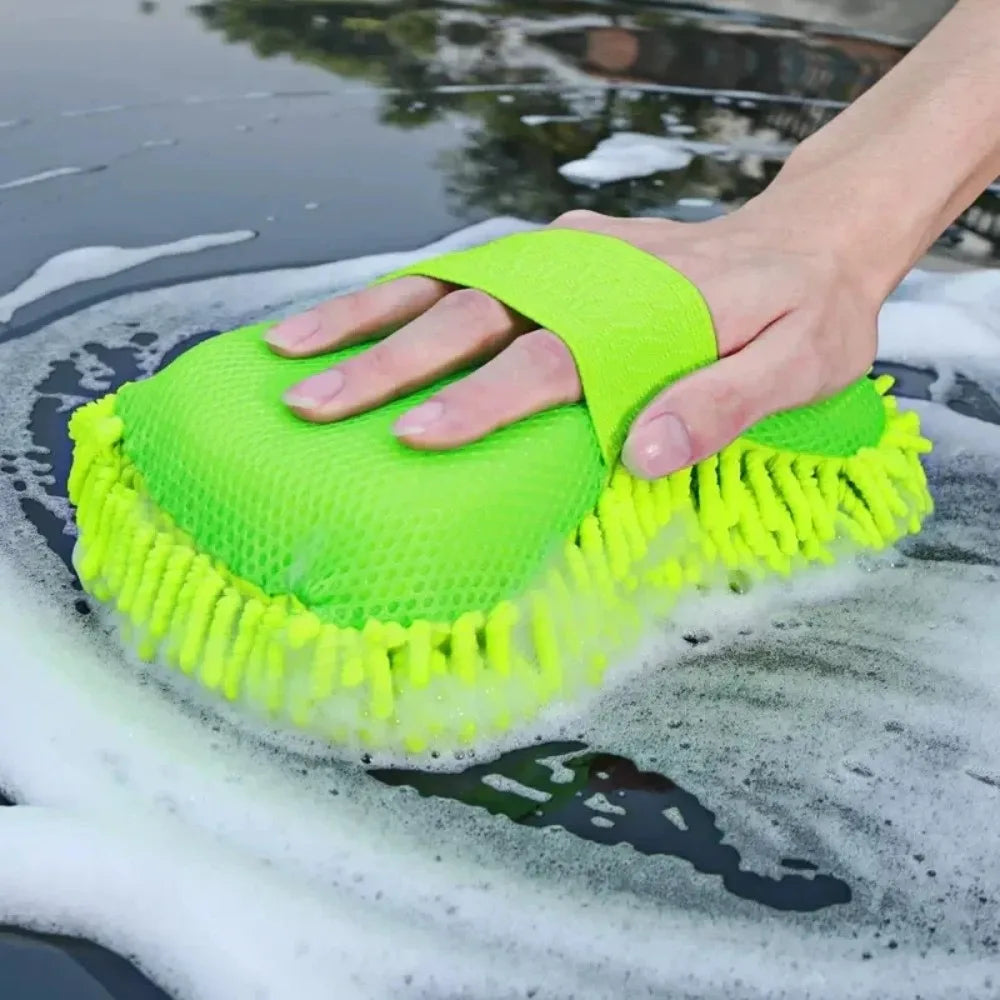 Microfiber Car Washer Sponge Cleaning Car Care Detailing Brushes Washing Towel Auto Gloves Styling Accessories Car Cleaning Tool Peaceful Pleasures Health and Wellness