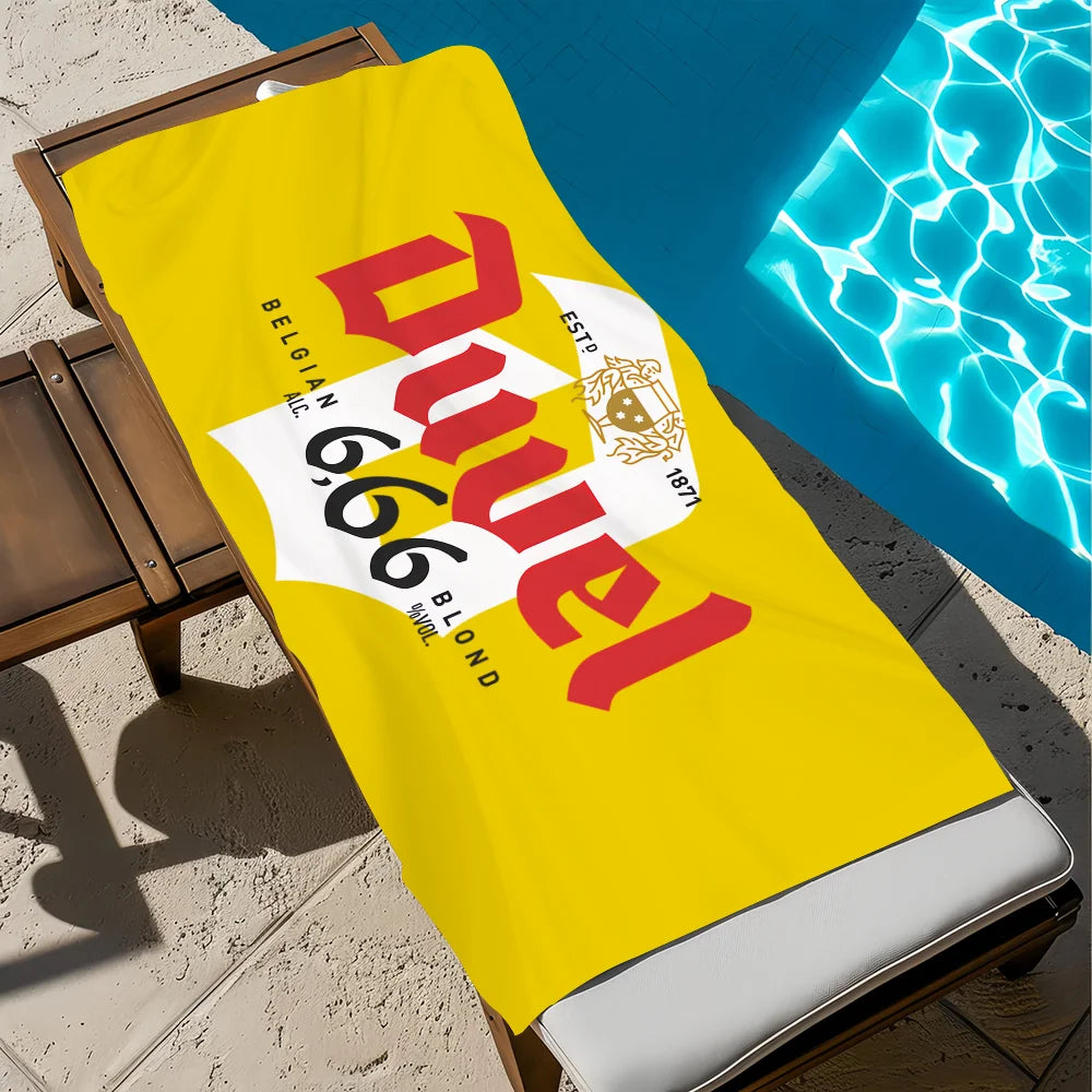 Duvel Beer Quick-Dry Large Beach Towel | Pool, Gym & Travel