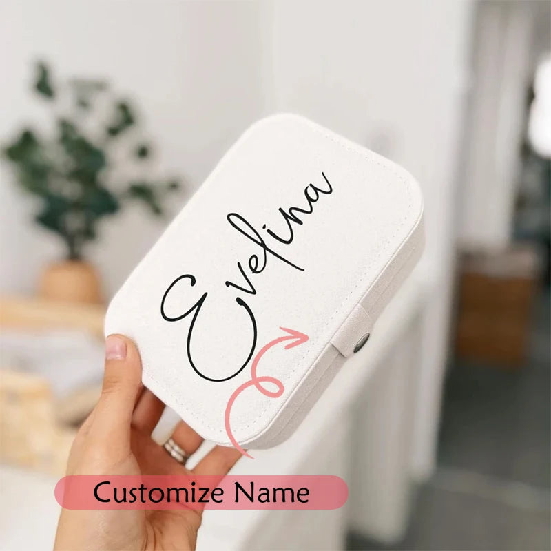 Personalised Custom Name Jewelry Box Bridal Shower Wedding Bachelorette hen Party decoration Mrs bride Bridesmaid Proposal Gift Peaceful Pleasures Health and Wellness Custom name message us the name