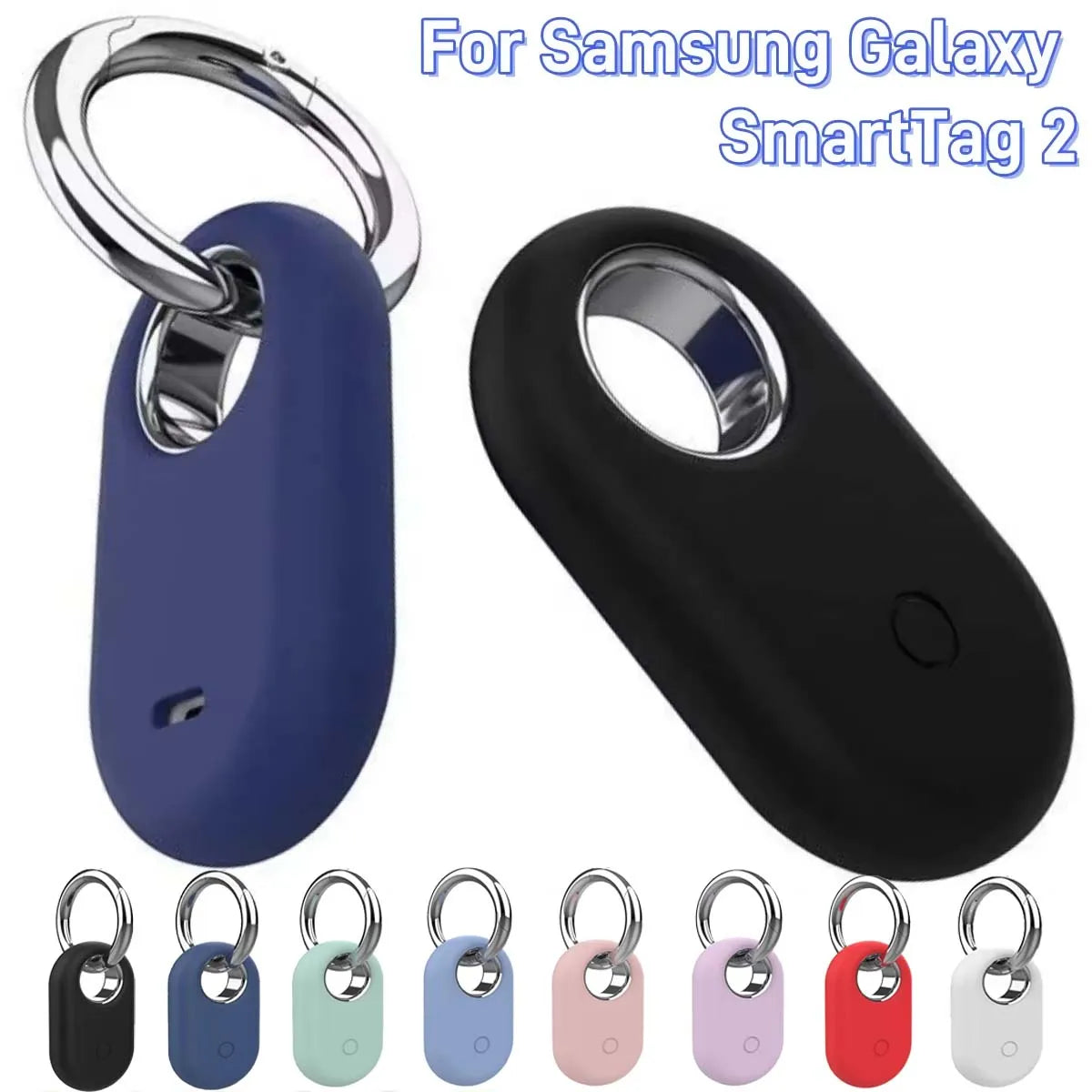 For Galaxy SmartTag 2 Silicone Protective Case, Keychain Anti-Scratch Protective Skin Cover For Smart Tag Tracker Holder Peaceful Pleasures Health and Wellness