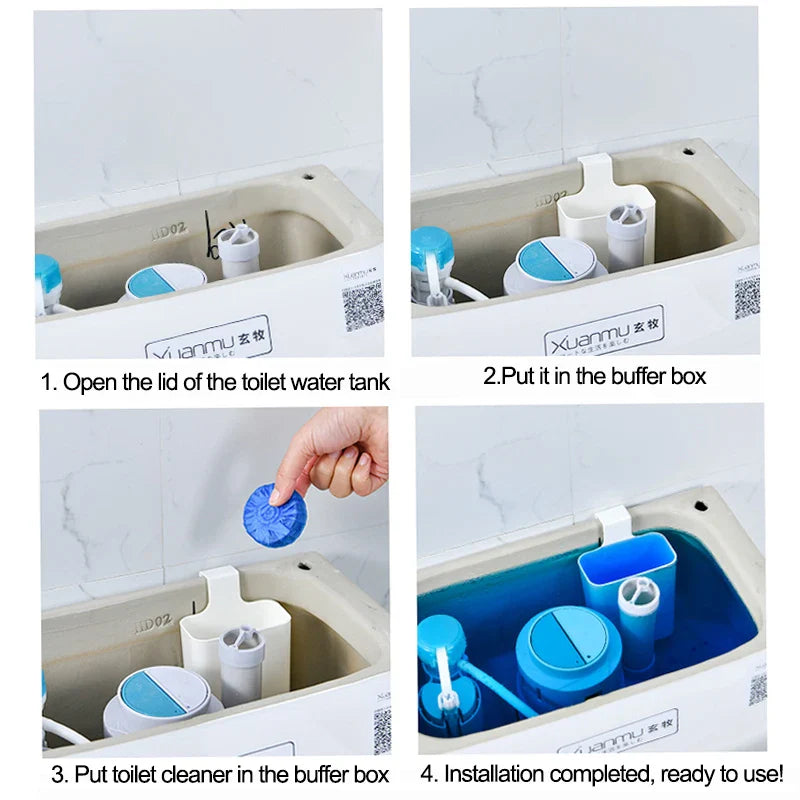 Hanging Toilet Tank Slow-Release Cleaner Dispenser Box
