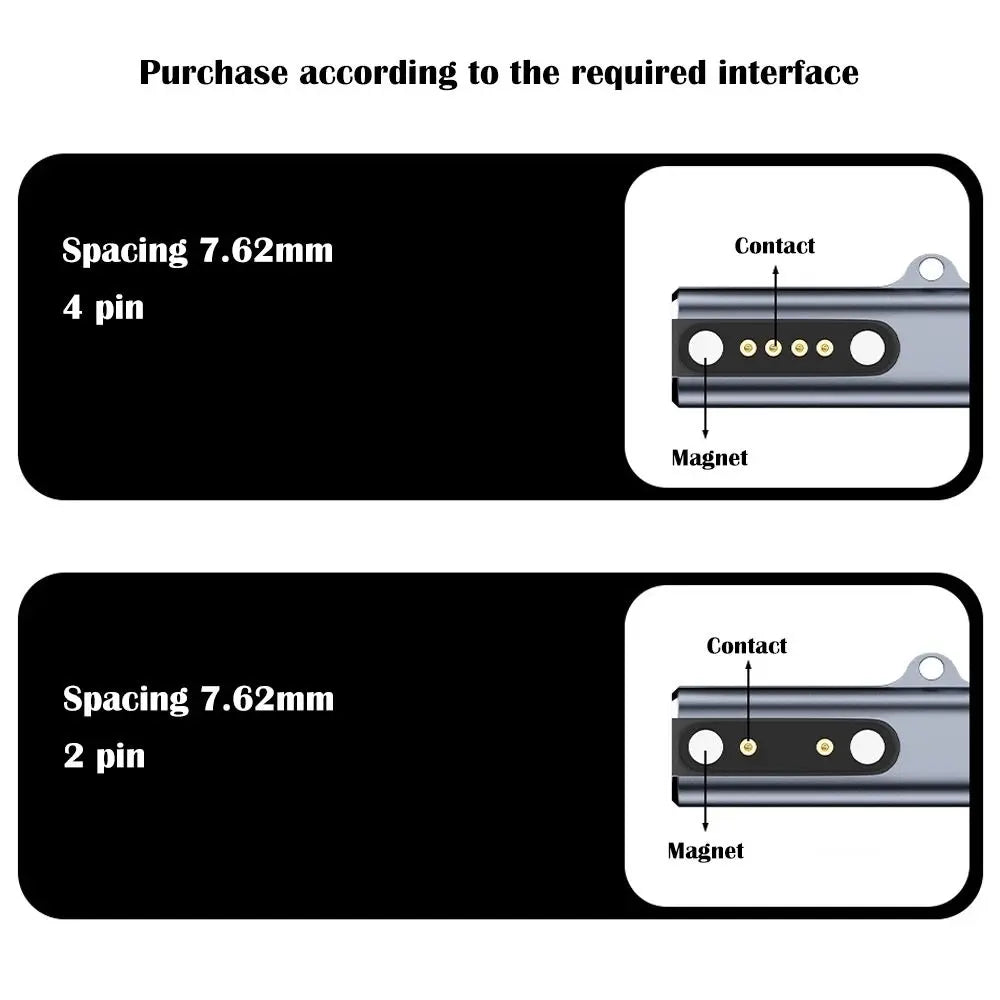 Suitable for Shokz devices bone transfer headset/smart watch charging adapter USB-C to 7.62MM 2-pin/4-pin magnetic charging port Peaceful Pleasures Health and Wellness