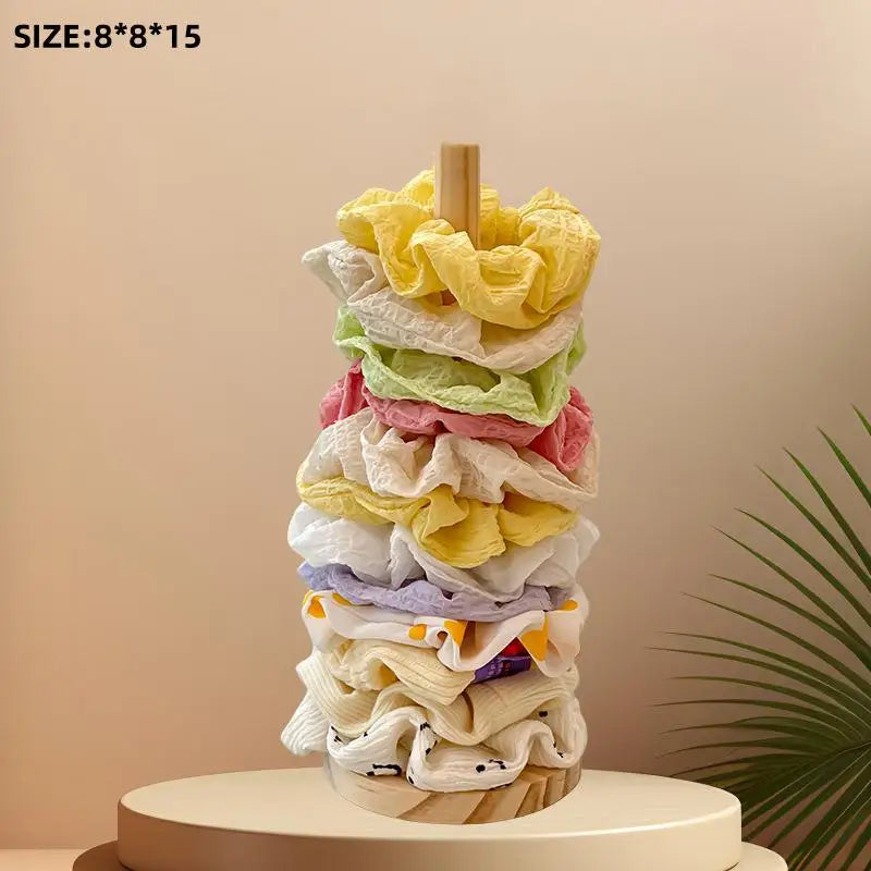 Wood Hair Scrunchie Organizer Stand | Headband & Bracelet Holder